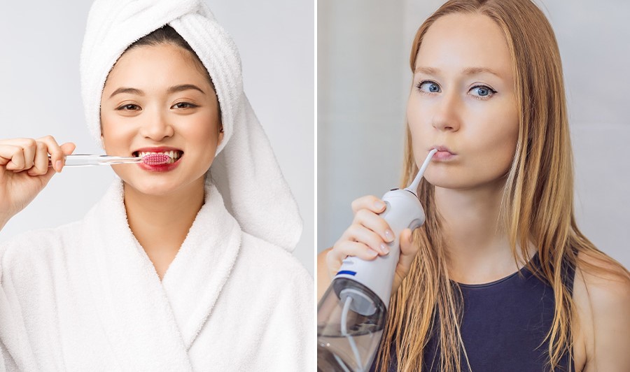 Nên dùng tăm nước trước hay sau khi đánh răng? 1 su-dung-tam-nuoc